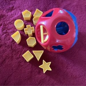 Tupperware Shape O Ball Rattle Babies Preschool Toy Complete 10 Shapes